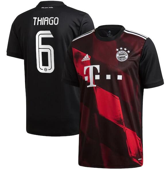 Bayern Munich Football Kit Third Soccer Jersey Thiago #6 2020/21